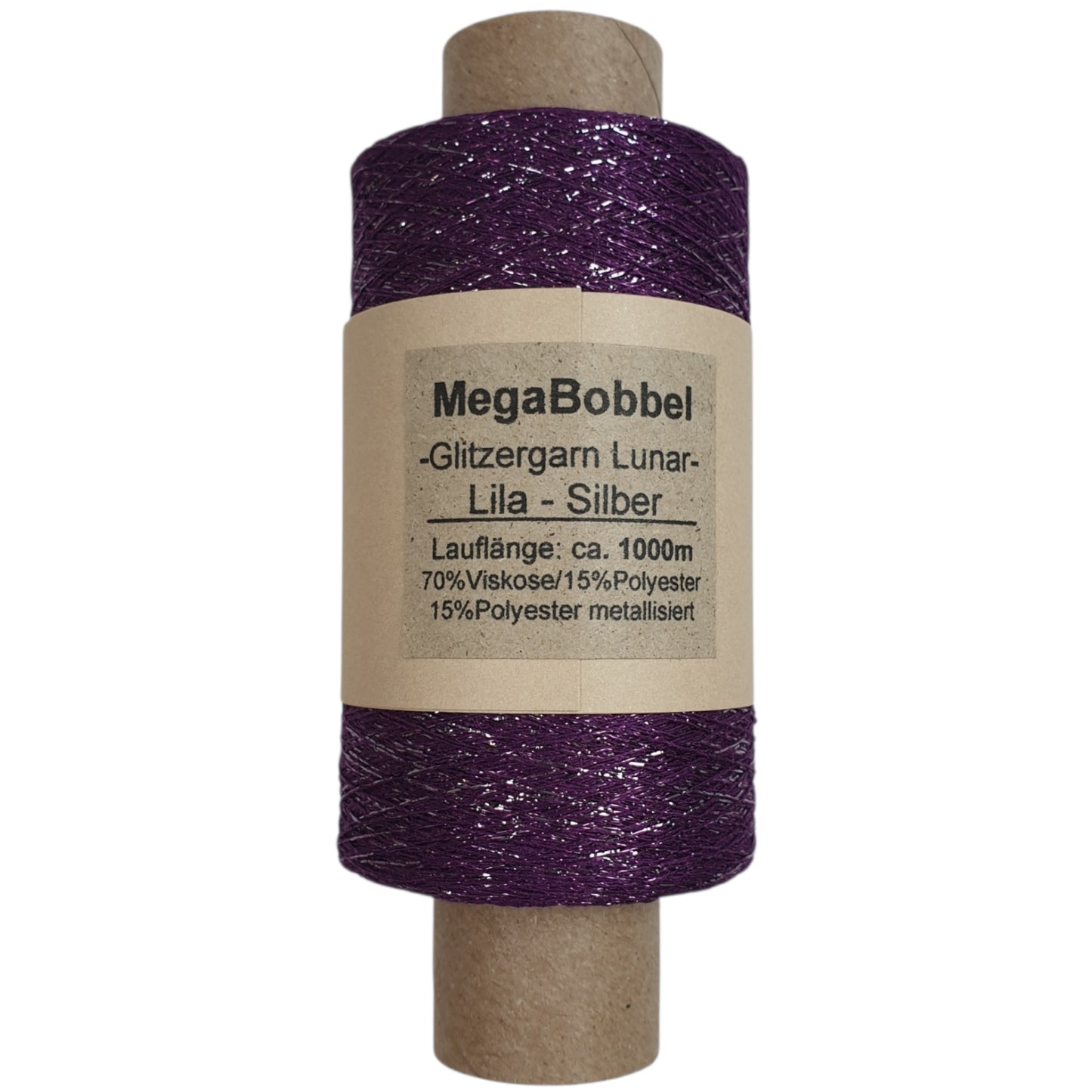 Lunar - Glitzergarn - Lila-Silber- (BG) - 1000m