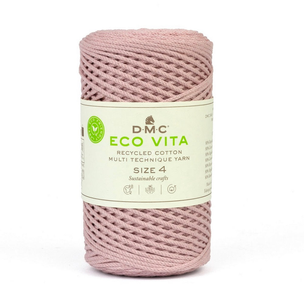 DMC Eco Nova Vita 4 (Einfarbig 250g) - 80% recycelte BW / 20% PES - 041 Puder