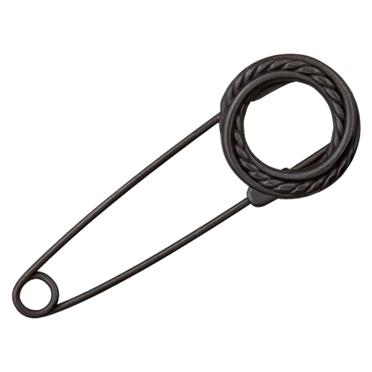 Prym Kiltnadel - 75mm - schwarzkupfer (geflochtener Kreis)