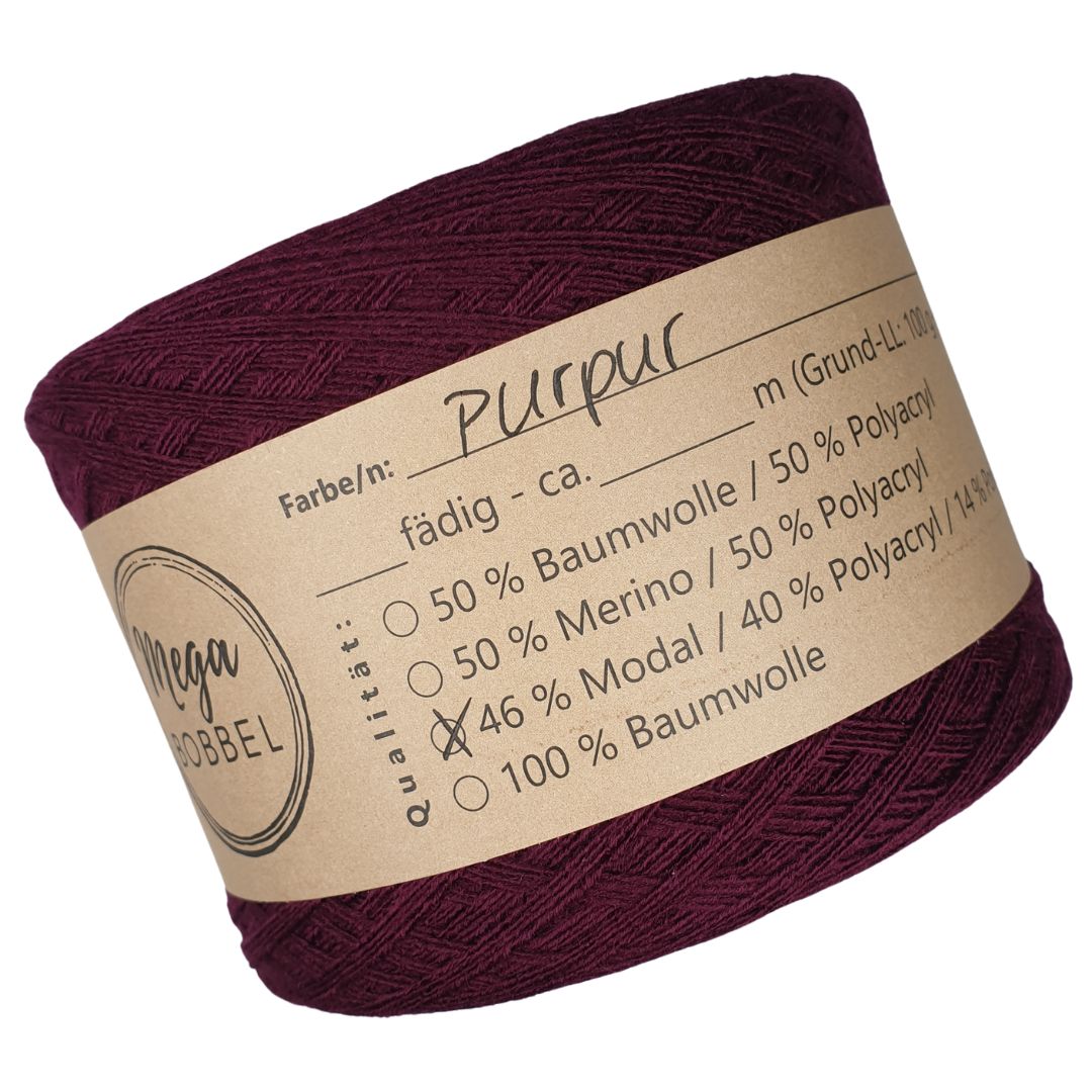 AB - Modal - Uni-Bobbel *Purpur* (3fäd.- ca. 880m)