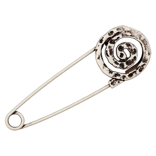 Prym Kiltnadel - 75mm - altsilber (Spirale gemustert)