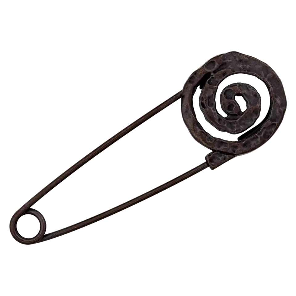 Prym Kiltnadel - 75mm - schwarzkupfer (Spirale gemustert)