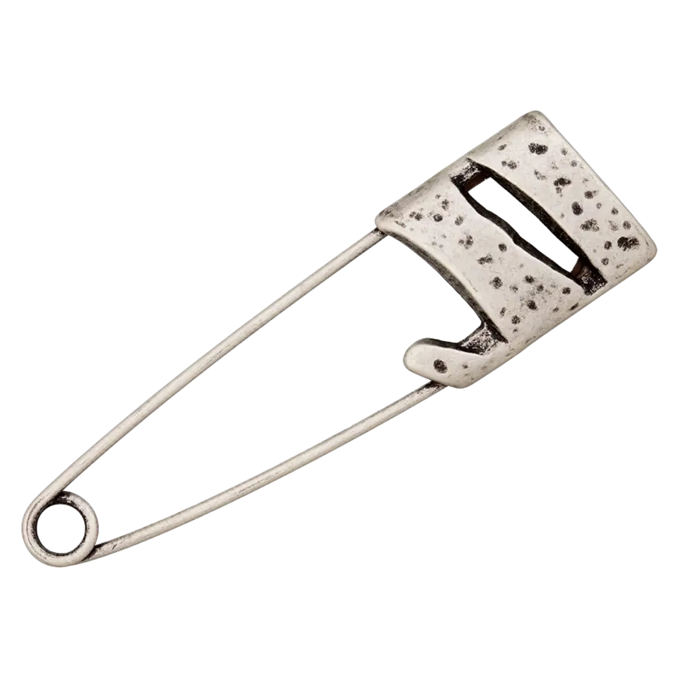 Prym Kiltnadel - 75mm - altsilber (viereckiges Design)