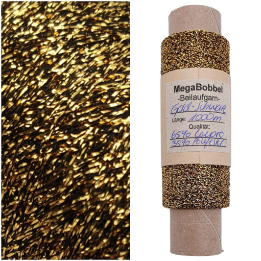 Glitzergarn - Schwarz-Gold - (BG13)