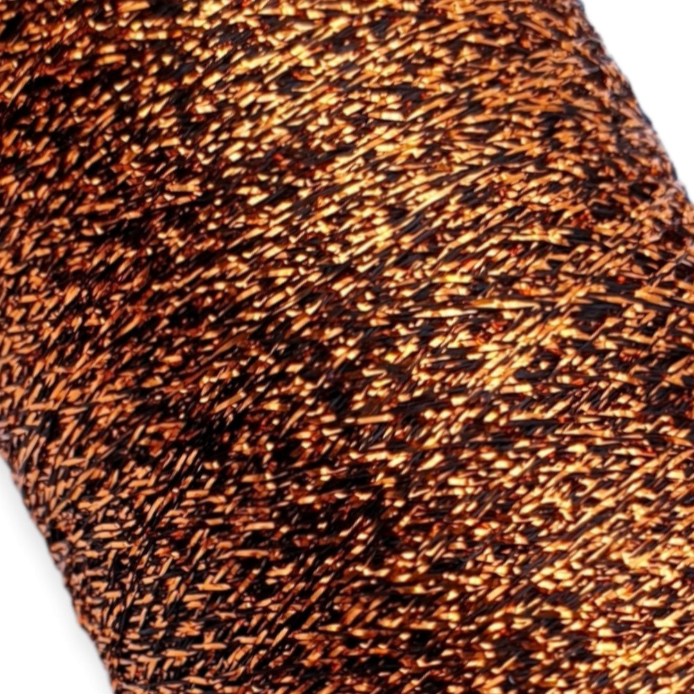 Glitzergarn - Kupfer-Schwarz - (BG22) - 1000m