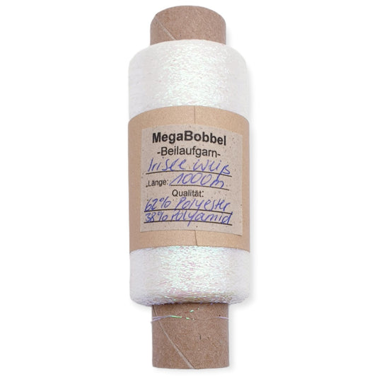 Glitzergarn - Irisée Weiß - (BG23) - 1000m