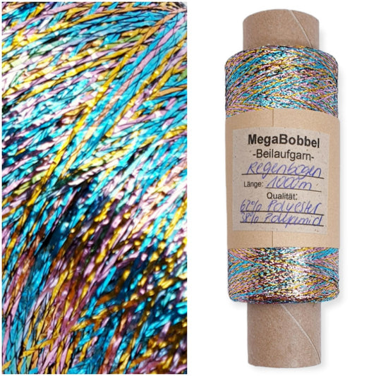 Glitzergarn - Regenbogen - (BG07)