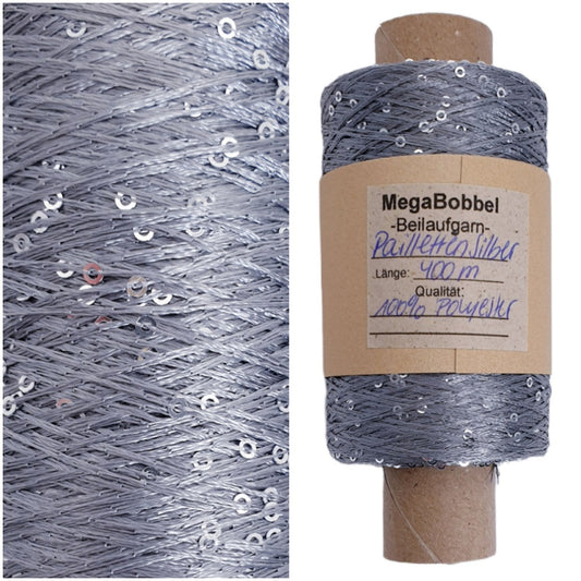 Paillettengarn - Silber - (BG20R) alt