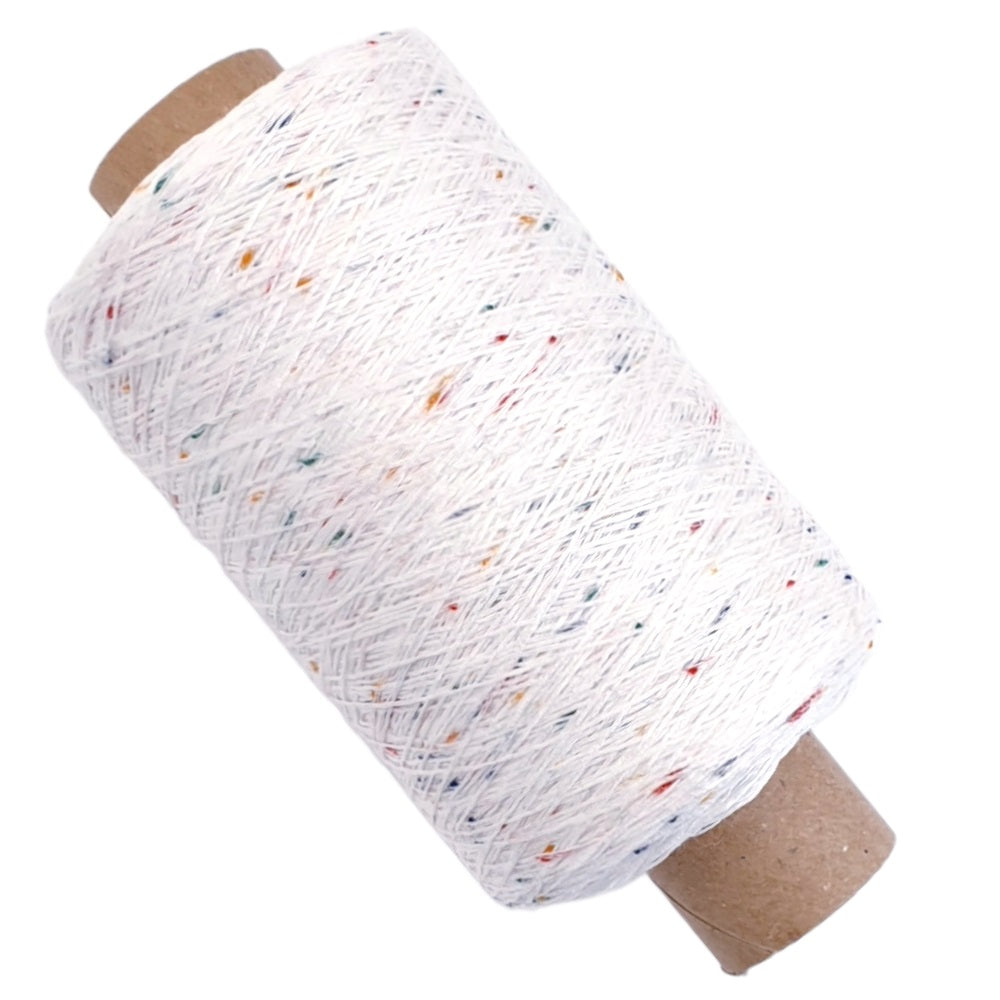 Effektgarn - Weiß mit bunten Noppen - (BG29+30)