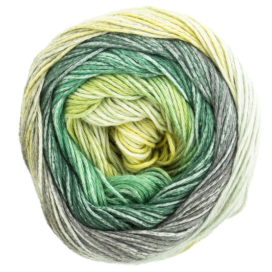 Pro Lana - 1-2-3 IDEEN Farbverlaufsgarn - 08 grün/gelb - 100% Baumwolle