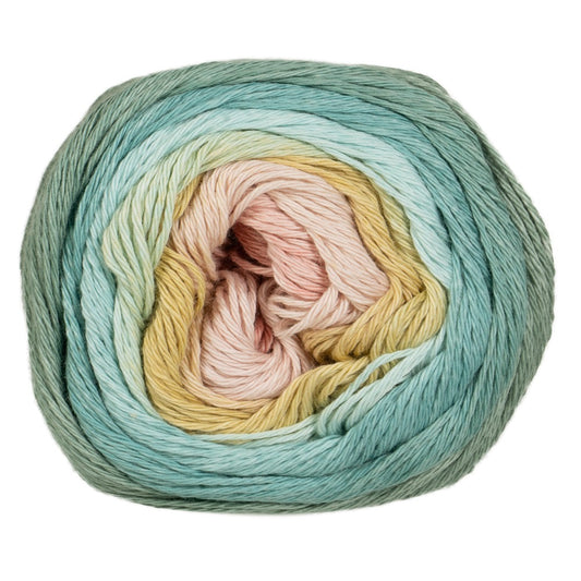 Pro Lana - 1-2-3 IDEEN Farbverlaufsgarn - 19 mint/rose - 100% Baumwolle