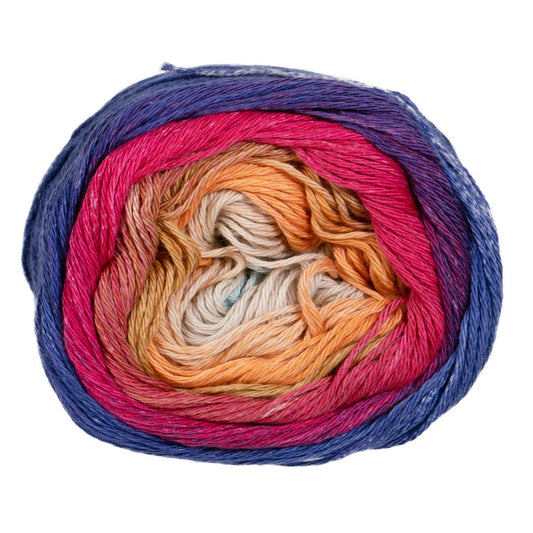 Pro Lana - 1-2-3 IDEEN Farbverlaufsgarn - 20 lila/pink - 100% Baumwolle