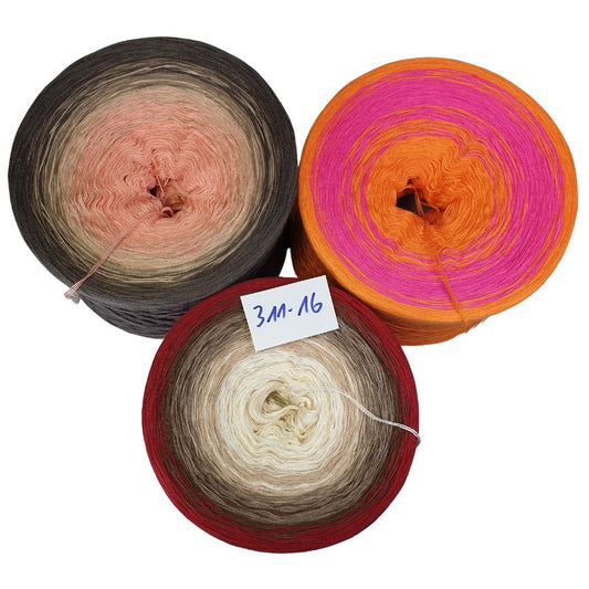 Bobbel-Paket - (311- 16 ) - 3 fädig - ca. 990g