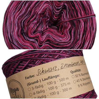 Schwarz-Brombeere-Hot Pink-Milka (OV25)