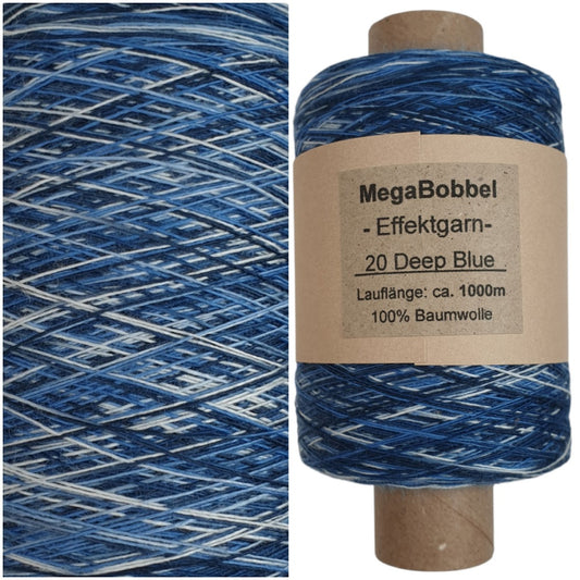 Effektgarn - 20 Deep Blue - (BG108) - 1000m