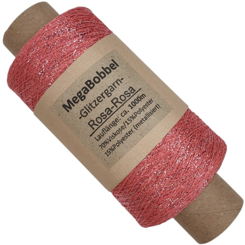 Lunar - Glitzergarn - Rosa-Rosa - (BG103) - 1000m