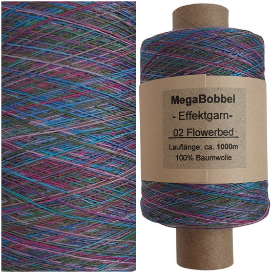 Effektgarn - 02 Flowerbed - (BG18) - 1000m