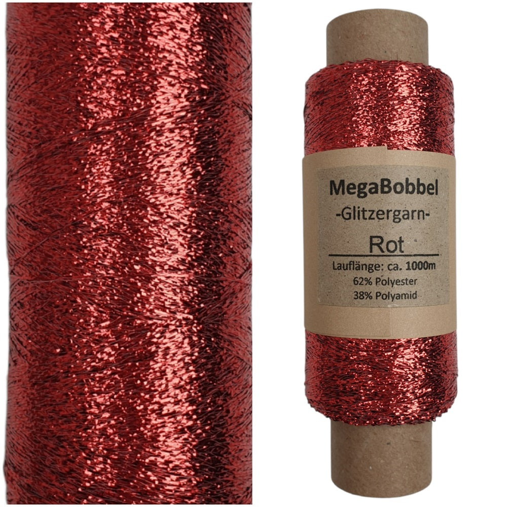 Glitzergarn - Rot - (BG17L)