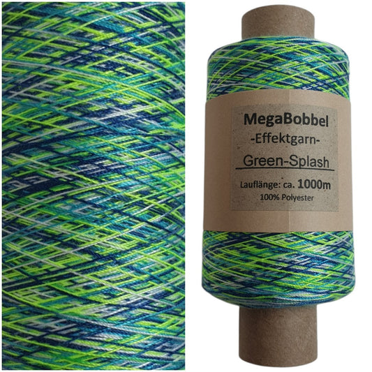 Effektgarn - Green-Splash - (BG57) - 1000m
