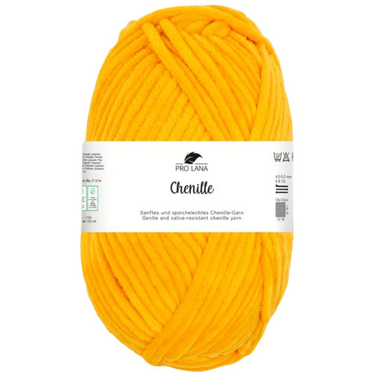 Pro Lana - CHENILLE 100g - 22 sonnengelb