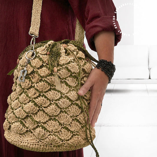 Häkelanleitung - Tasche "Ananas Beach Bag"