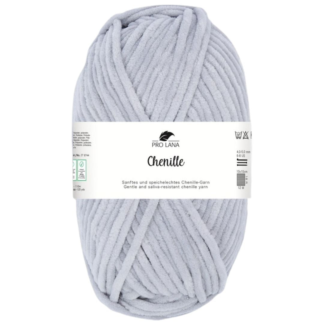 Pro Lana - CHENILLE 100g - 91 hellgrau