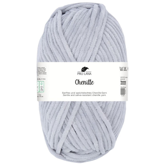 Pro Lana - CHENILLE 100g - 91 hellgrau