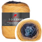 Pro Lana - 1-2-3 IDEEN Farbverlaufsgarn - 22 gelb/blau- 100% Baumwolle