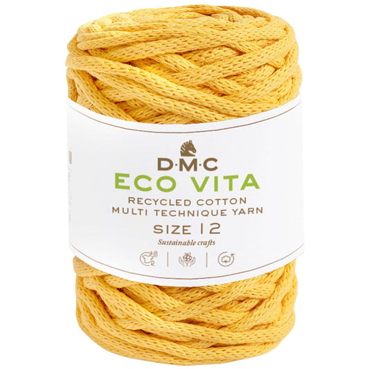DMC Eco Vita 12 (250g-55m) - 80% recycelte Baumwolle / 20% Polyester - 92 Sonne