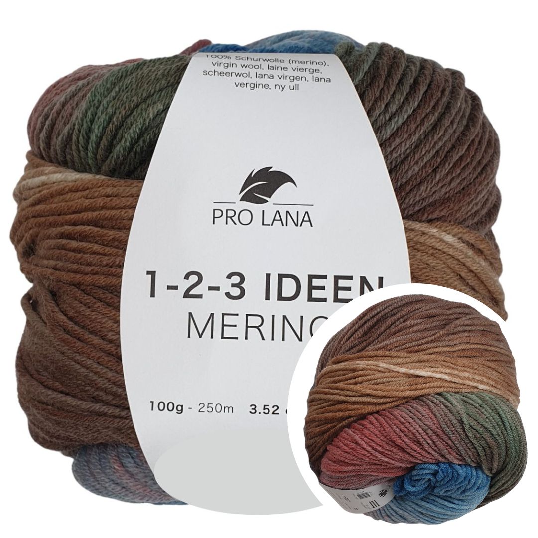 Pro Lana - 1-2-3 IDEEN Farbverlaufsgarn - MERINO 01 oder 02