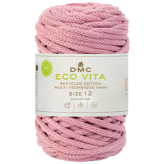 DMC Eco Vita 12 (250g-55m) - 80% recycelte Baumwolle / 20% Polyester - 42 Anemone