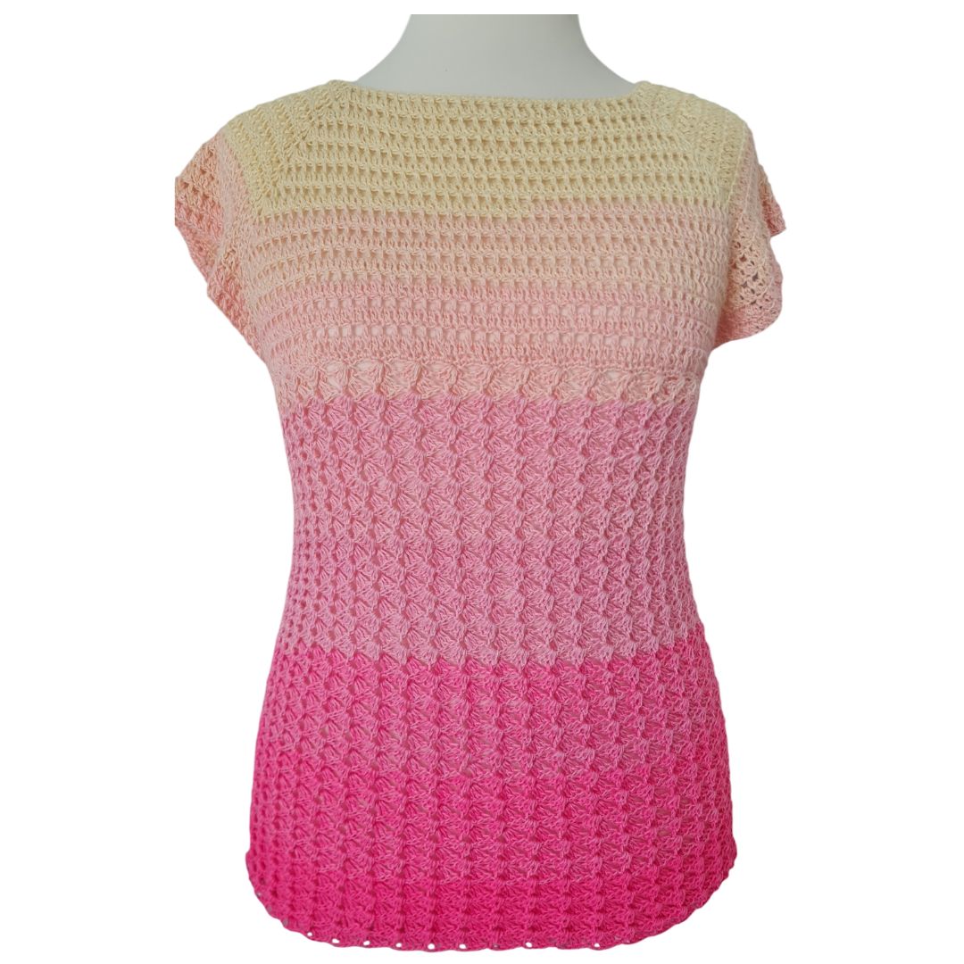 Häkelanleitung - RVO / Shirt oder A-Linien-Tunika "Cool Waves"