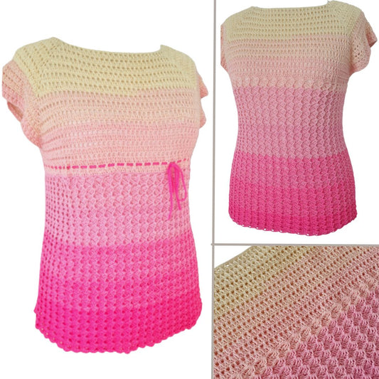 Häkelanleitung - RVO / Shirt oder A-Linien-Tunika "Cool Waves"
