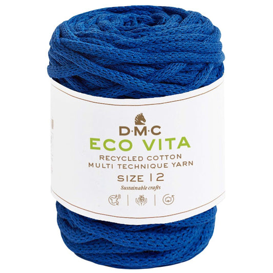 DMC Eco Vita 12 (250g-55m) - 80% recycelte Baumwolle / 20% Polyester - 75 Enzian