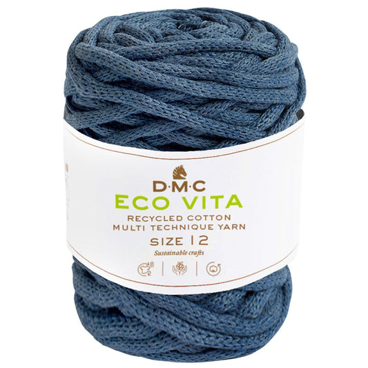 DMC Eco Vita 12 (250g-55m) - 80% recycelte Baumwolle / 20% Polyester - 76 Granit