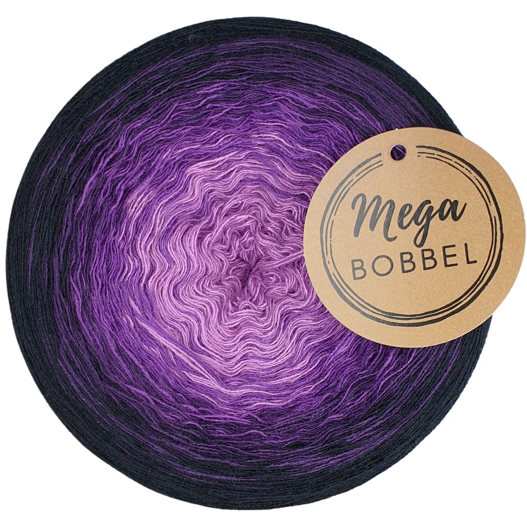 AB - Modal - Lila Leidenschaft (4fäd.- ca. 1900m - Außenfarbe: Schwarz) - TUCHwicklung