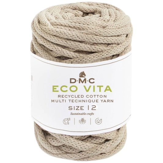 DMC Eco Vita 12 (250g-55m) - 80% recycelte Baumwolle / 20% Polyester - 03 Hellbeige