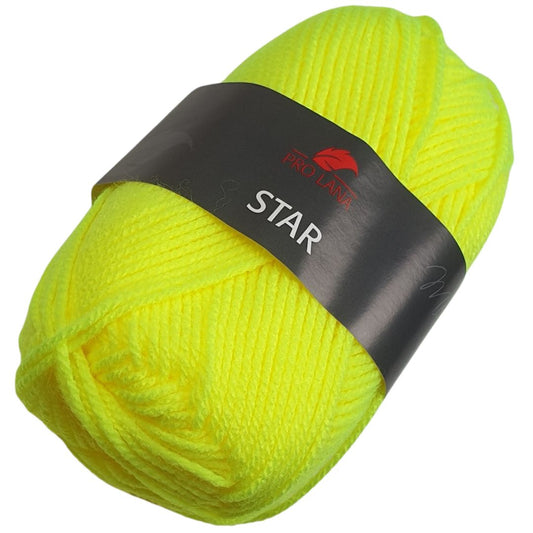 Pro Lana - STAR 50g/135m - 100% Polyacryl - 82 - Neon Gelb