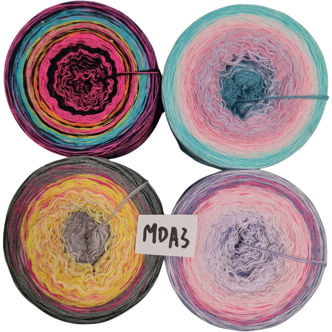 MODAL-Bobbel-Paket - (MD A 3 ) - ca. 950g - 3+4 fädig
