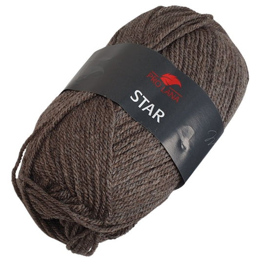 Pro Lana - STAR 50g/135m - 100% Polyacryl - 09 - Braun mel.