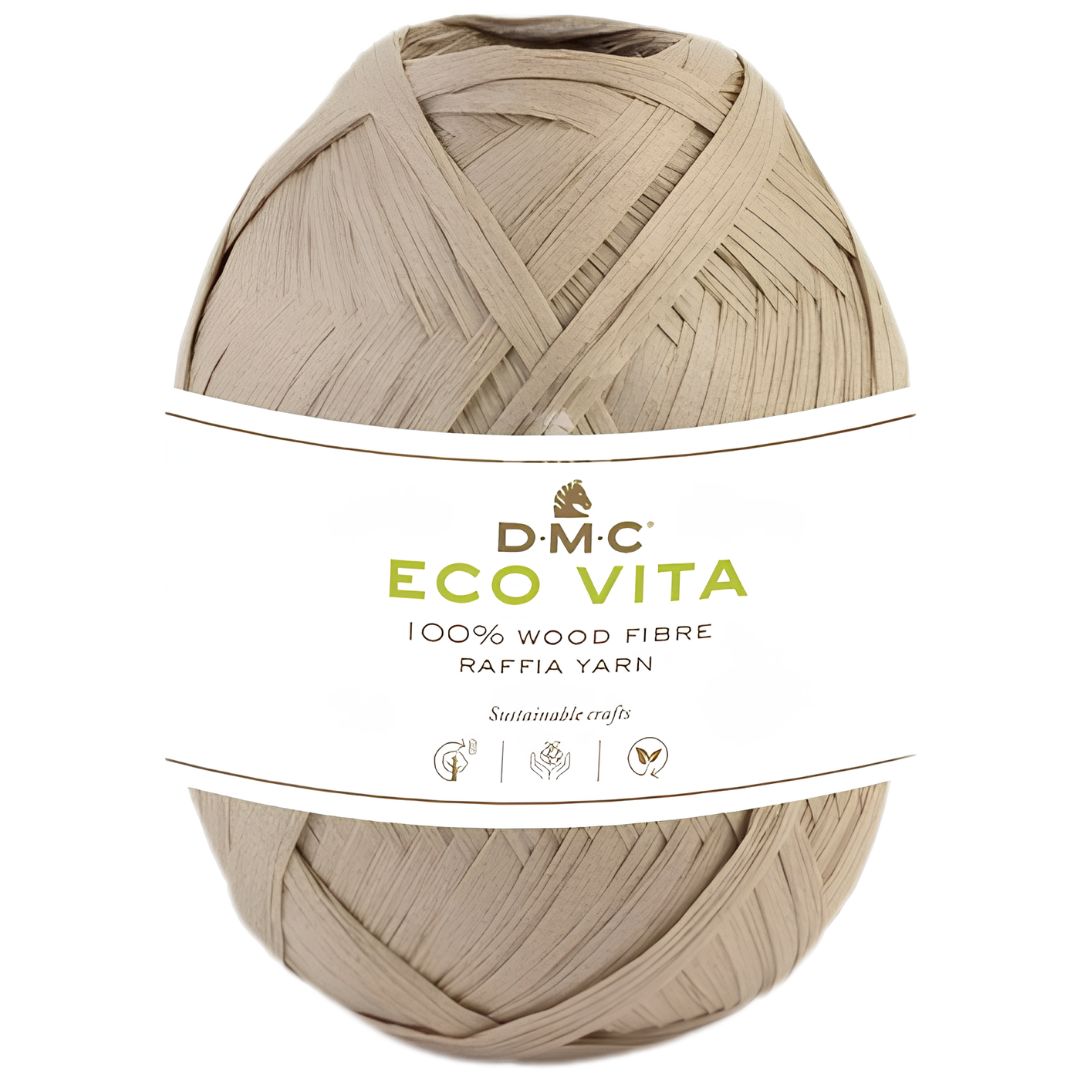 DMC Eco Vita Raffia - 100% Holzfaser (50g-100m) - 03 Schlamm