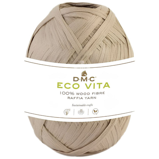 DMC Eco Vita Raffia - 100% Holzfaser (50g-100m) - 03 Schlamm