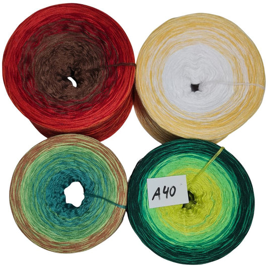 Bobbel-Paket - (A 40 ) - 4 fädig - ca. 1190g