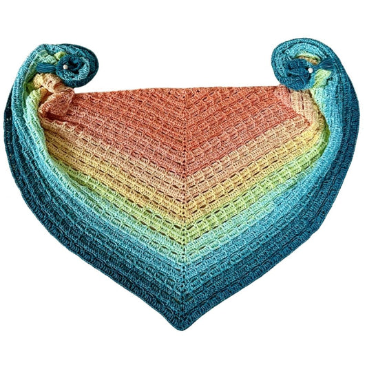 Häkelanleitung - flaches Dreieckstuch "Wolkengruß"