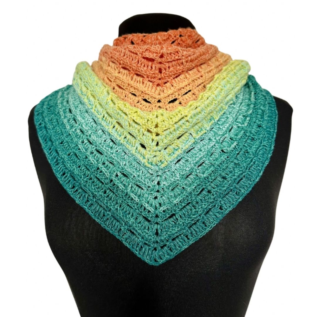 Häkelanleitung - flaches Dreieckstuch "Wolkengruß"