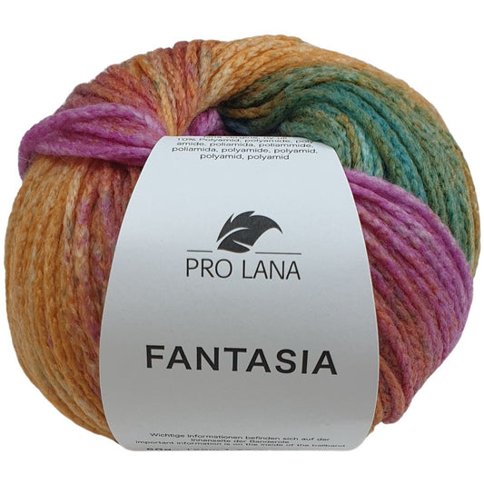 Pro Lana - FANTASIA - 50g/120m - Kettgarn mit Farbverlauf - 186 bunt