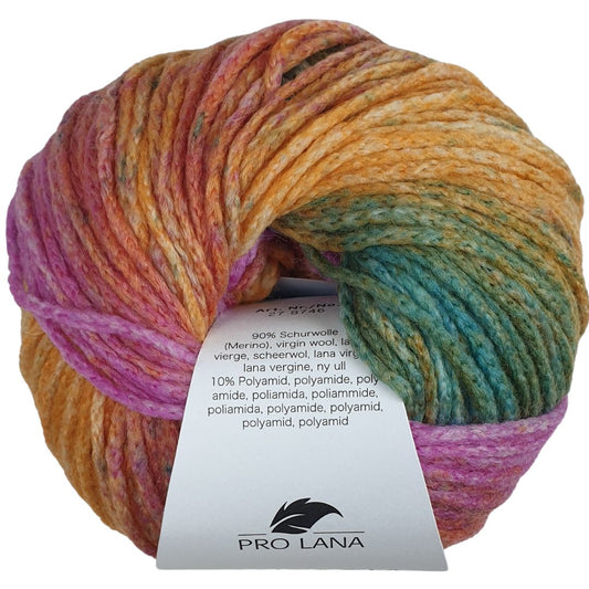 Pro Lana - FANTASIA - 50g/120m - Kettgarn mit Farbverlauf - 186 bunt