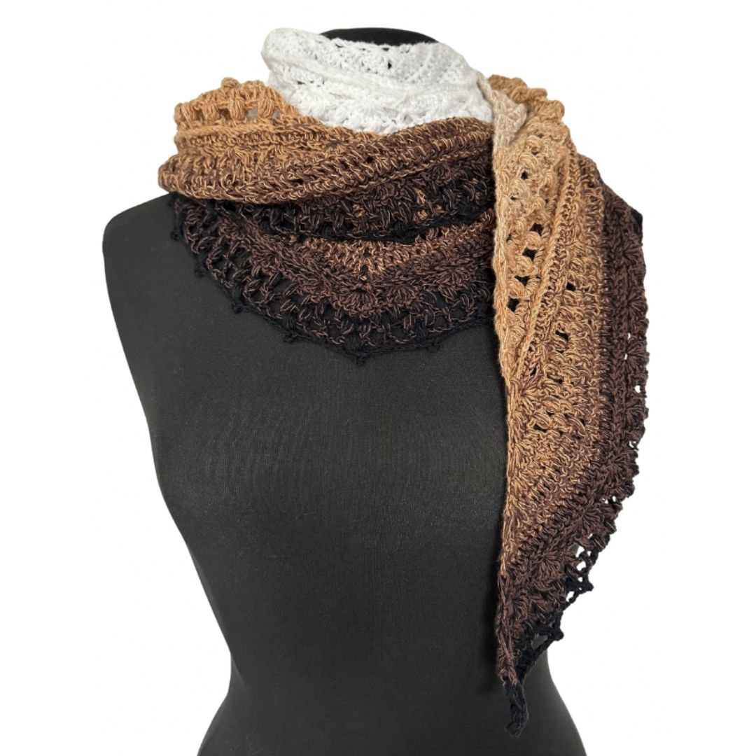 Häkelanleitung - flaches Dreieckstuch "Zartwerk"