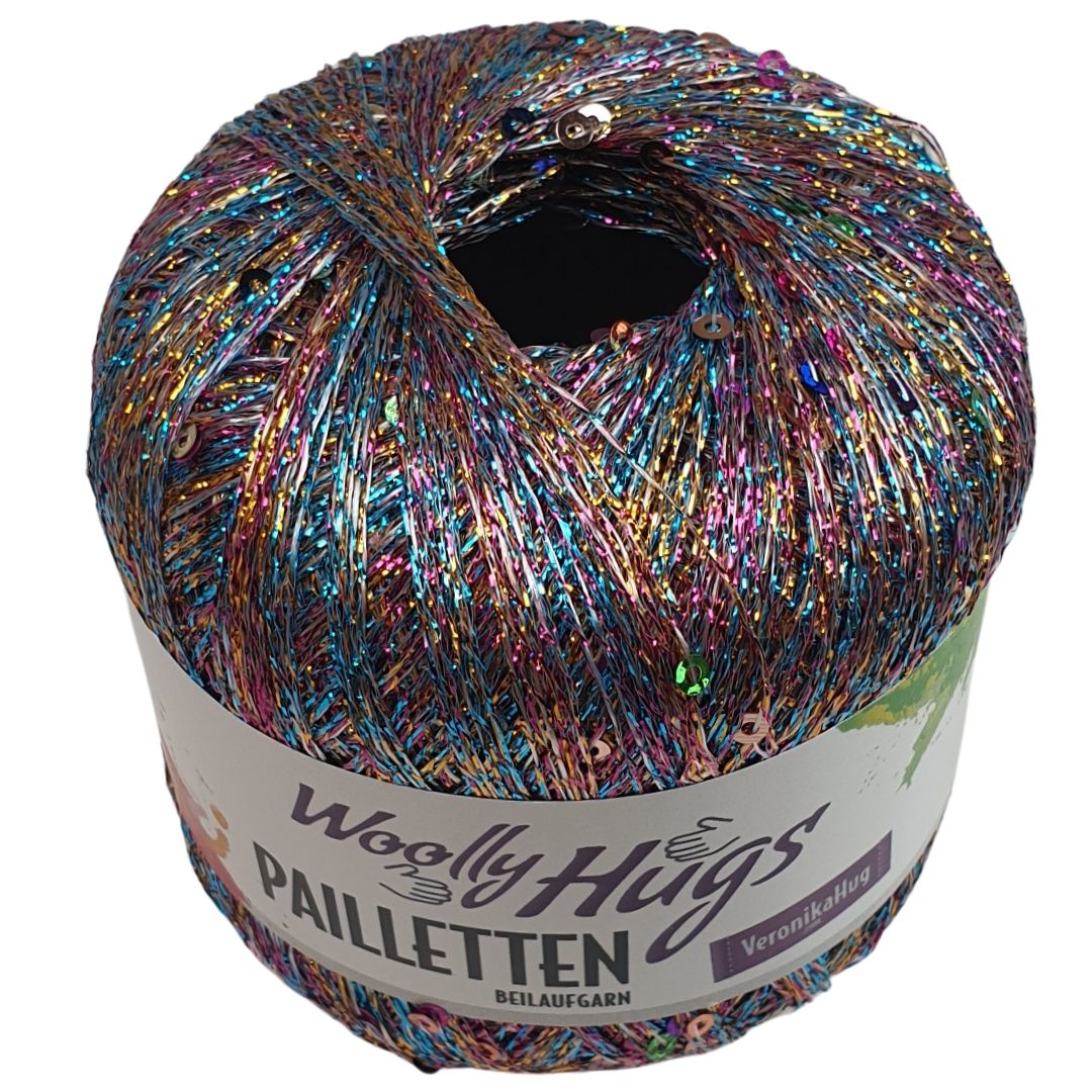 Woolly Hug - Paillettengarn - 303 Multicolor / bunte Pailletten - 435m
