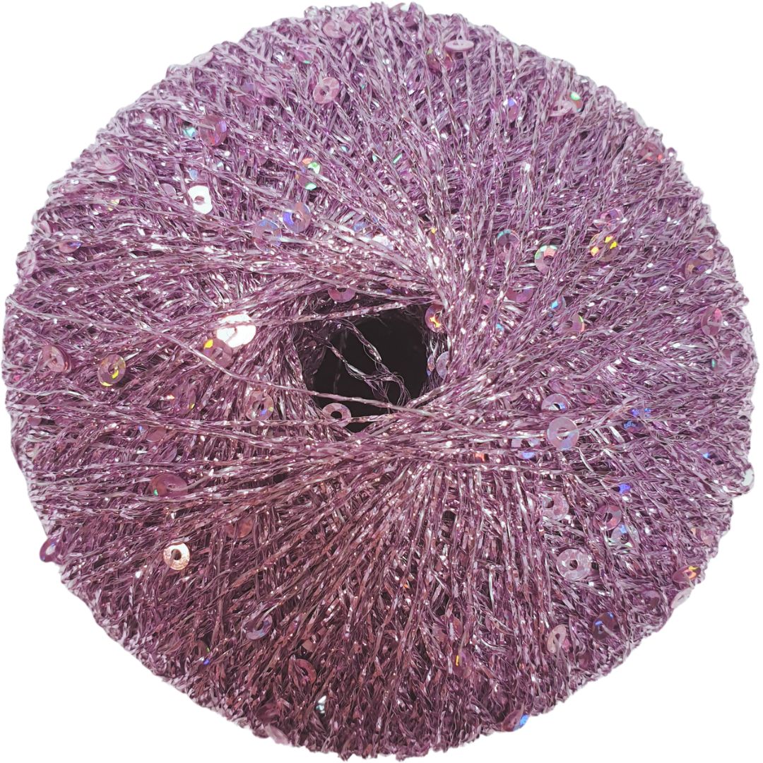 Rellana - Paillettengarn - 25g/325m - 210 Altrosa